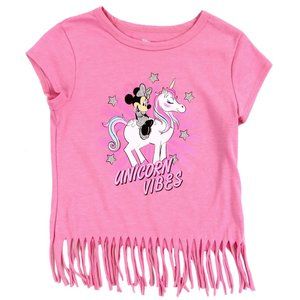 🛍⭐3/$18⭐️🛍 MINNIE MOUSE Girls T-Shirt. Unicorn Vibes. NWT